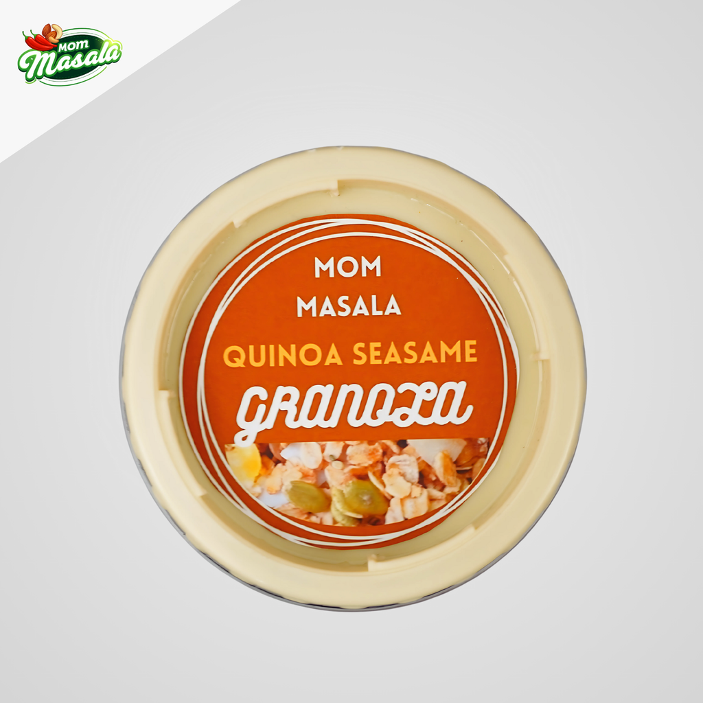 Mom Masala Quinoa Seasame Granola